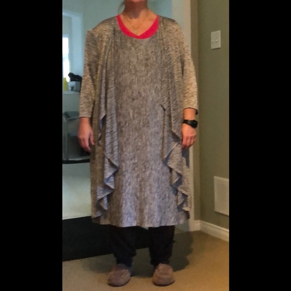 NEW grey/silver dress with 3/4 sleeve jacket. - Picture 7 of 7